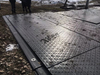 Heavy Duty Composite Construction Mats with Overlapping Flange 