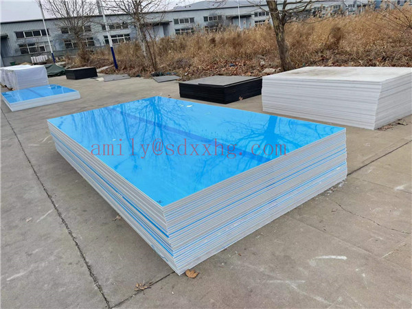 HDPE Sheet with blue film