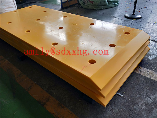 Panama Canal Yellow UHMW-PE Fender face panel