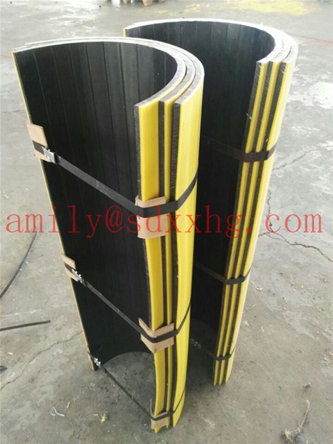 "U"Shape dual color UHMWPE Shaftless Screw Conveyor Trough Liners