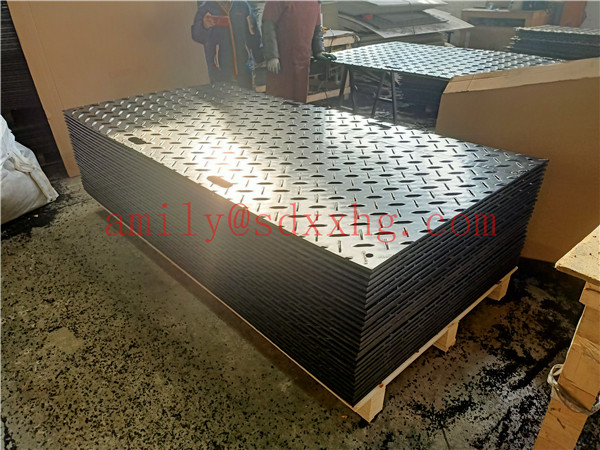 Plastic polyethylene ground protection mats