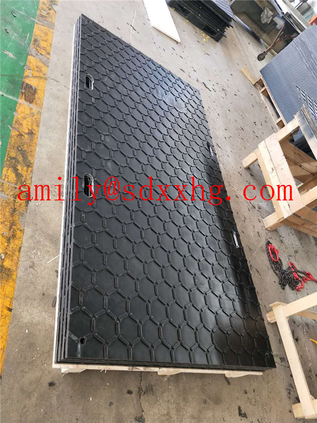 Anti-slip flame retardant HDPE track mats| fire retardant HDPE ground mats| antiflaming ground protection mats