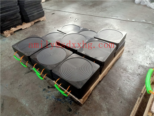 HDPE or UHMWPE crane stabilizer pads