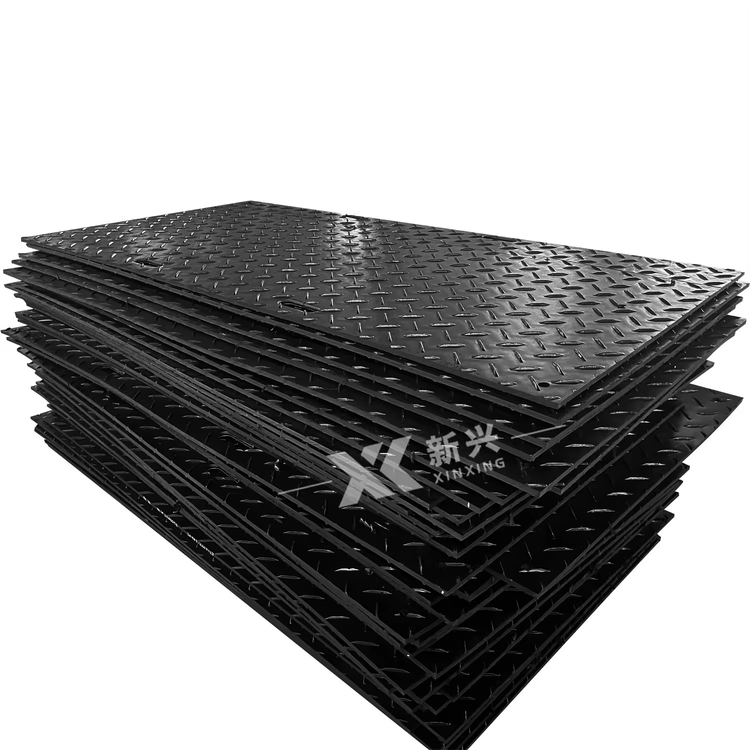 4X8 HDPE Composite Plastic Ground Protection Temporary Construction Road Mats Portafloor Floor Covering Events