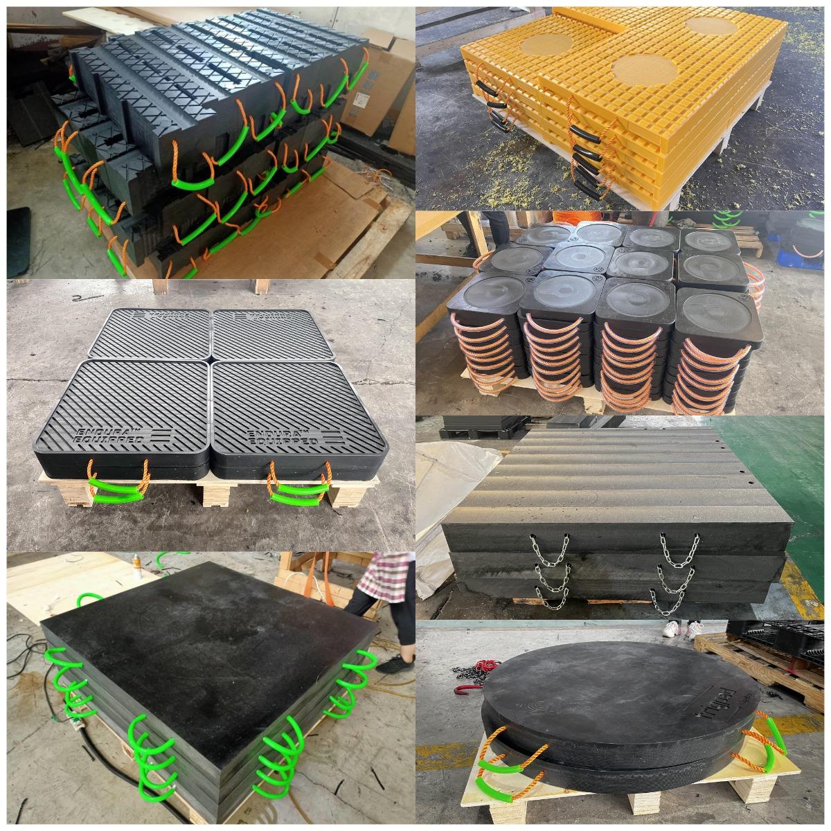 Interlocking Dura Rig Crane Mat Cranepad Ground Protection Mega Crane Road Mat