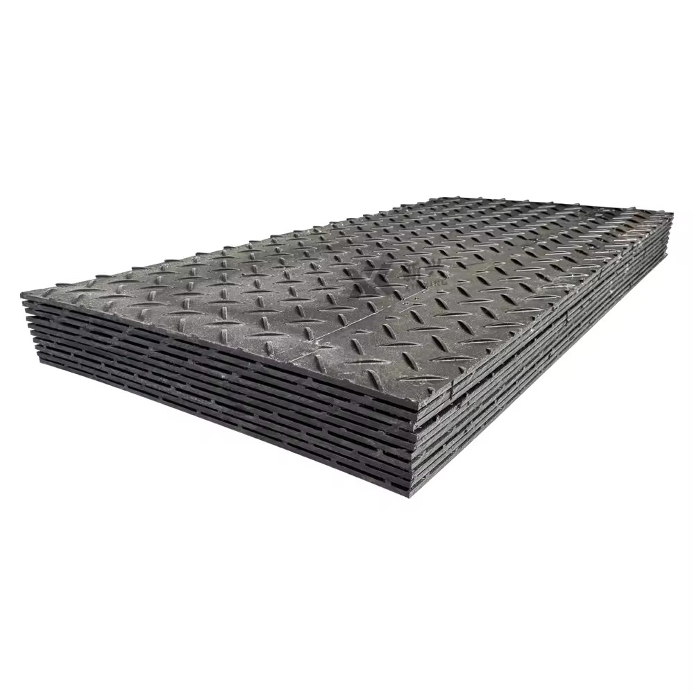 4X8 HDPE Composite Plastic Ground Protection Temporary Construction Road Mats Portafloor Floor Covering Events