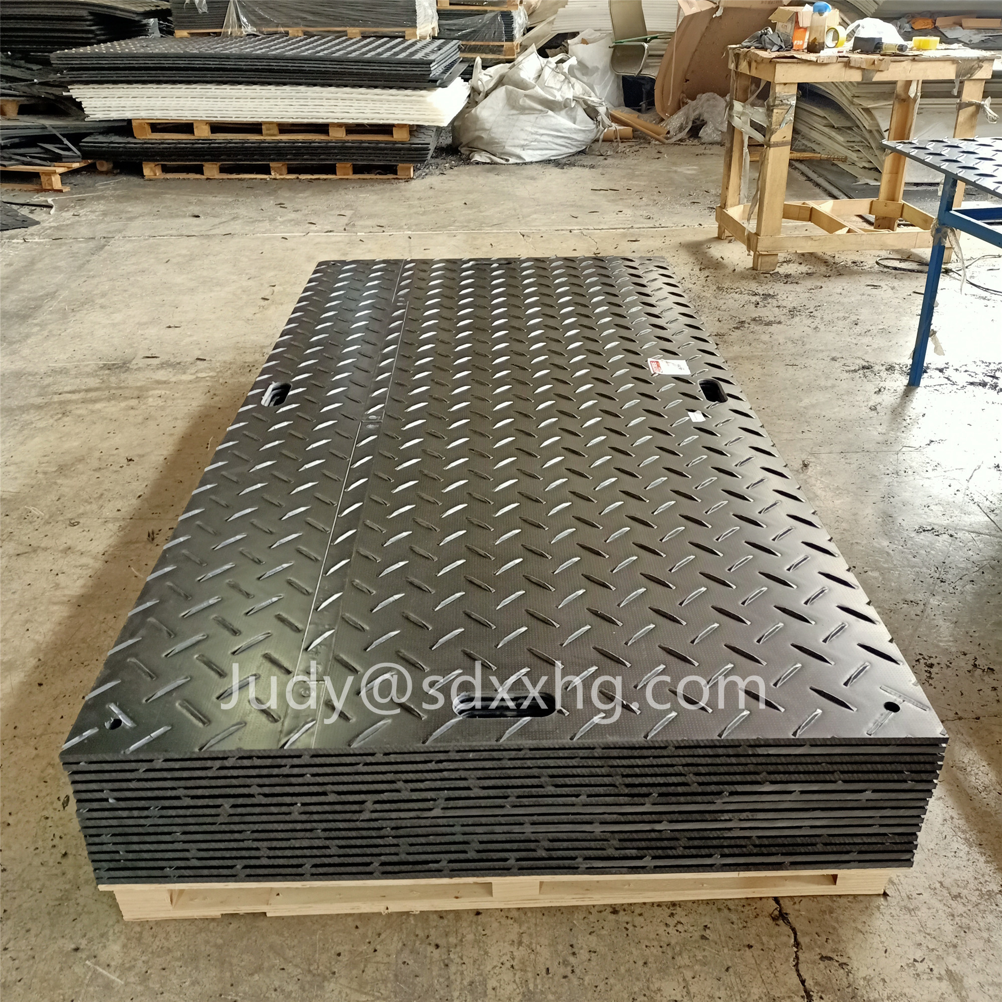 HDPE temporary road mat_副本