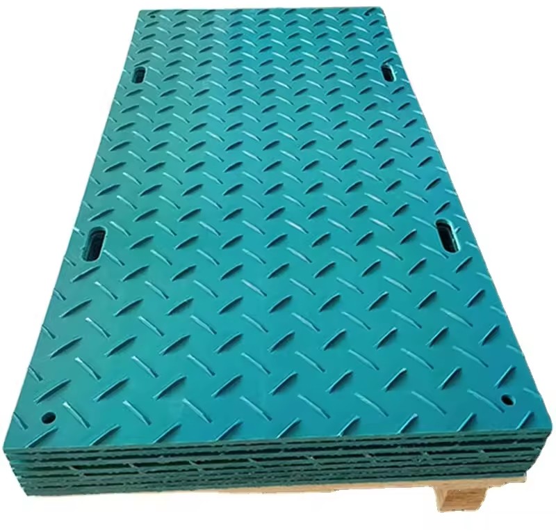 4X8 HDPE Composite Plastic Ground Protection Temporary Construction Road Mats Portafloor Floor Covering Events